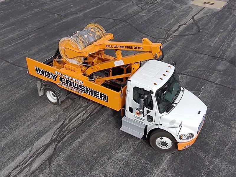 Trash Smashing Indianapolis Indy Crusher Truck